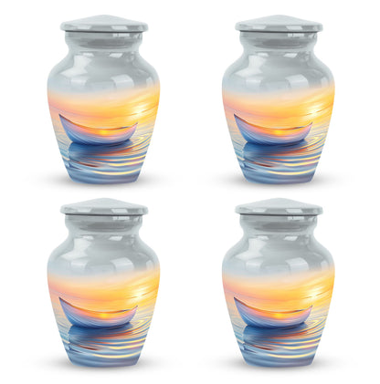 Personalized Sunset Cremation Urn for Adults - 10-inch, 200 cu in - Yatskia