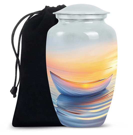 Sunset Boat Urn for Human Ashes - Boat Cremation Urns For Adults