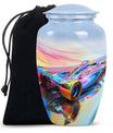 Vibrant Race Car Urn for Human Ashes - Car Funeral Urn For Adult