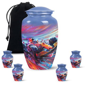 Large Urn With 4 Keepsake Urn