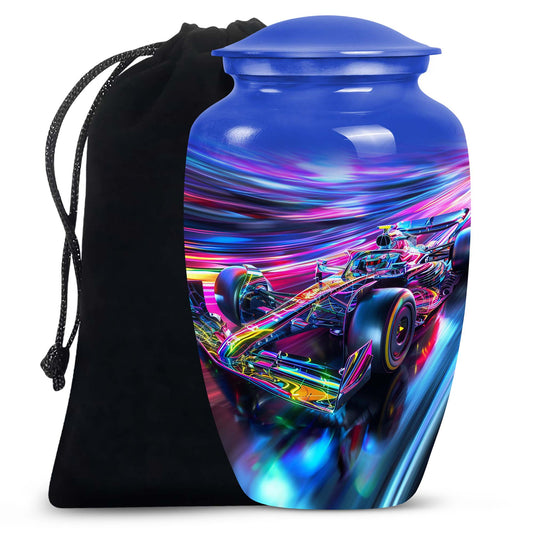 Formula Race Car Cremation Urn - Motorsports Themed Cremation Keepsake