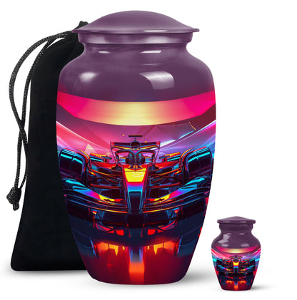 Personalized Car Cremation Urn for Human Ashes - 10-inch, 200 cu in - Yatskia