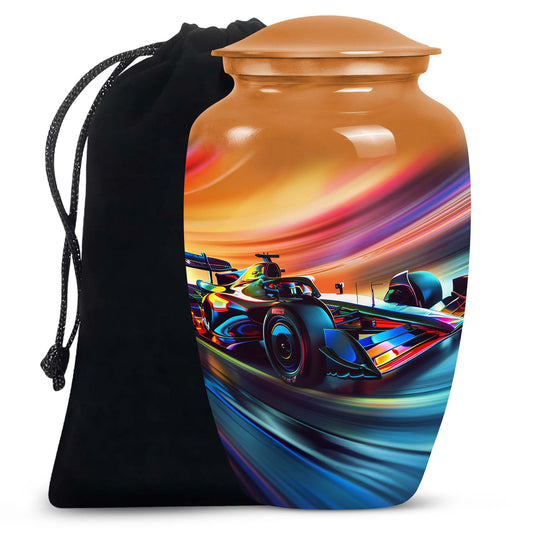 F1 Racing Car Cremation Urn for Ashes – Burial Urns For Motorsports Fans