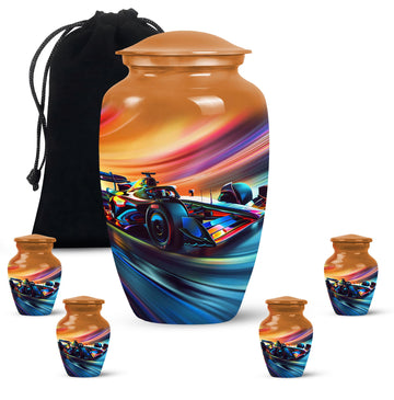 Large Urn With 4 Keepsake Urn