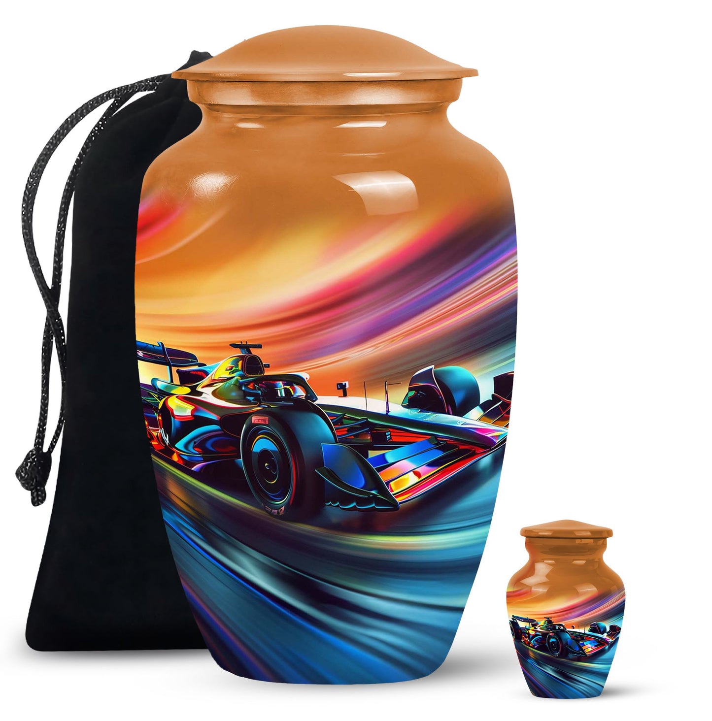 Personalized Car Cremation Urn for Human Ashes - 10-inch, 200 cu in - Yatskia