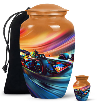 Personalized Car Cremation Urn for Human Ashes - 10-inch, 200 cu in - Yatskia
