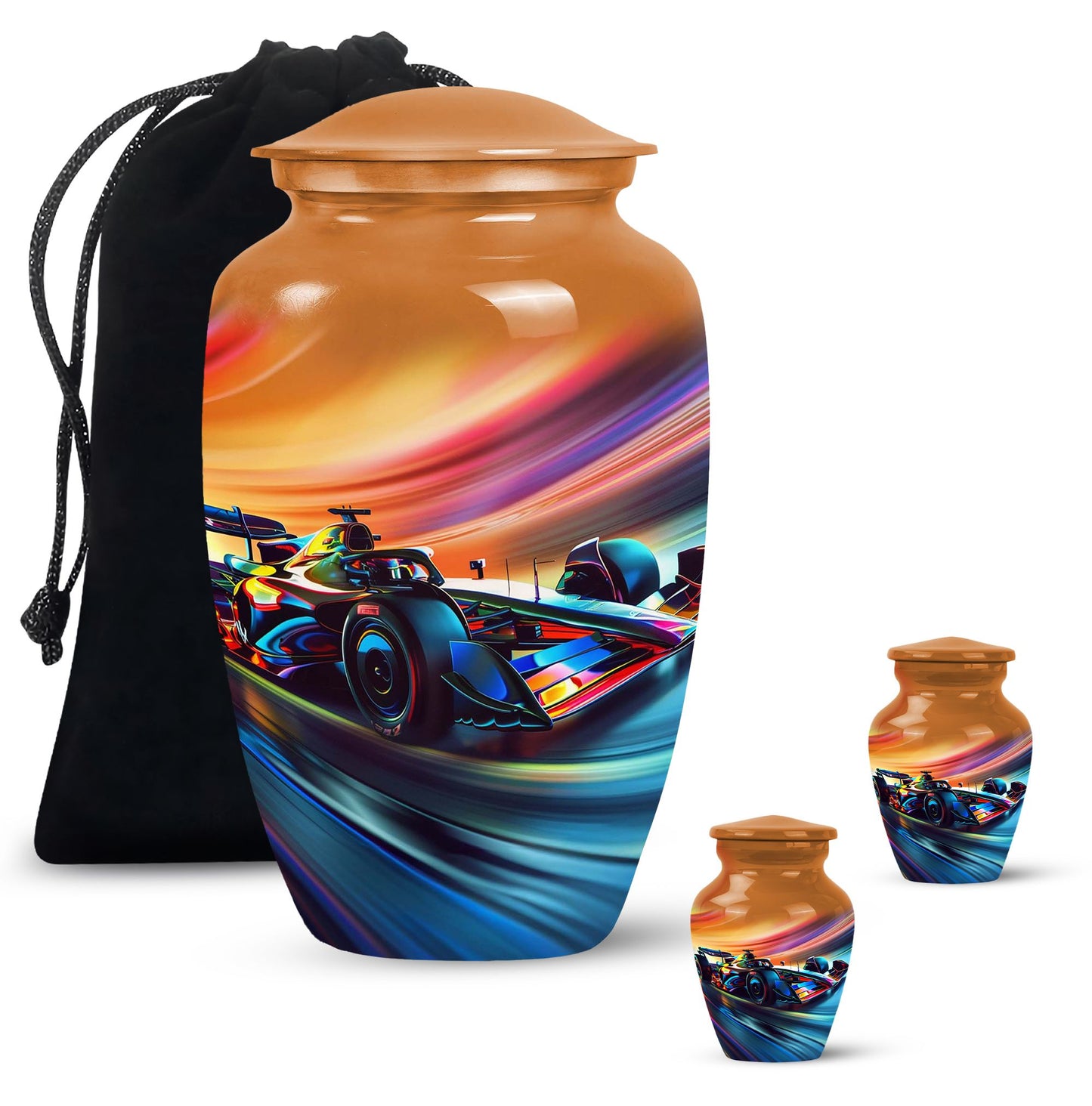 Personalized Car Cremation Urn for Human Ashes - 10-inch, 200 cu in - Yatskia