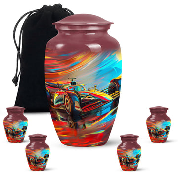 Large Urn With 4 Keepsake Urn