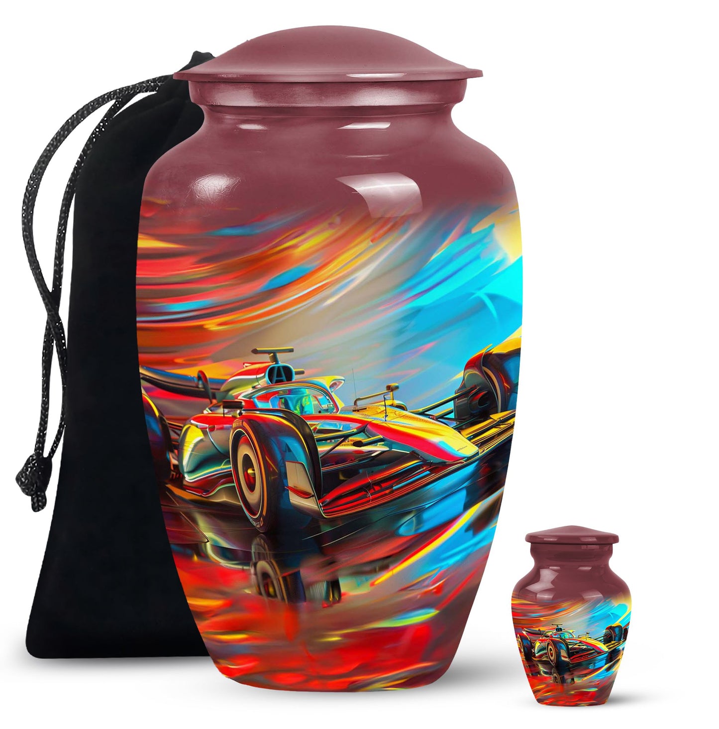 Personalized Car Cremation Urn for Human Ashes - 10-inch, 200 cu in - Yatskia