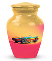 Colorful Race Car Cremation Urn - Decorative Funeral Urns For Dad Ashes