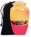 Colorful Race Car Cremation Urn - Decorative Funeral Urns For Dad Ashes