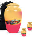 Colorful Race Car Cremation Urn - Decorative Funeral Urns For Dad Ashes