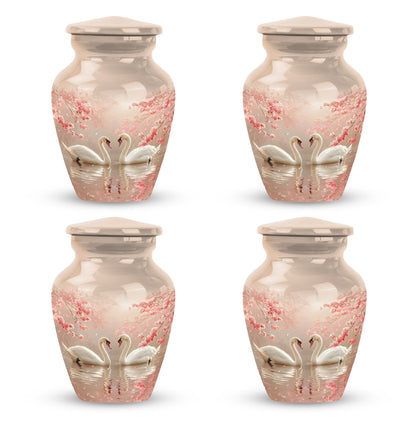 Personalized Swan Cremation Urn for Human Ashes - 10-inch, 200 cu in - Yatskia