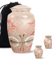Swan and Cherry Blossom Cremation Urn – Elegant Memorial for Ashes