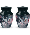White Swan Funeral Urn - Large Urns For Human Ashes Adult Female
