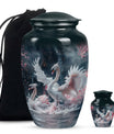 White Swan Funeral Urn - Large Urns For Human Ashes Adult Female
