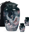 White Swan Funeral Urn - Large Urns For Human Ashes Adult Female