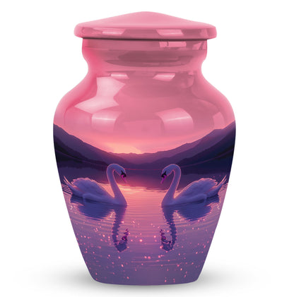 Pink Personalized Bird Cremation Urn for Human Ashes - 10-inch, 200 cu in - Yatskia