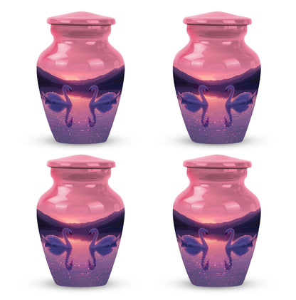 Pink Personalized Bird Cremation Urn for Human Ashes - 10-inch, 200 cu in - Yatskia