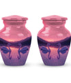 Pink Couple Swan Urn – Elegant Memorial Cremation Urn For Couple Ashes