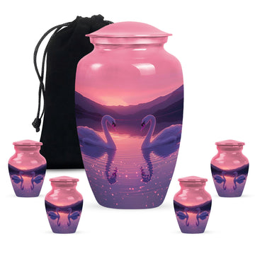 Large Urn With 4 Keepsake Urn