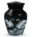 Double Swan Cremation Urns For Human Ashes - Memorial Urn for Mom and Dad