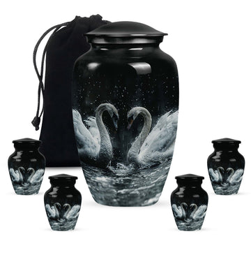 Large Urn With 4 Keepsake Urn