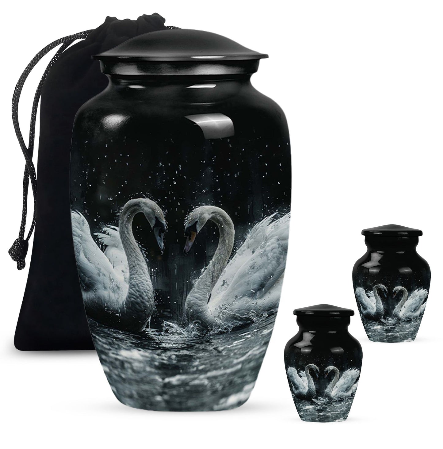 Personalized Bird Cremation Urn for Mom - 10-inch, 200 cu in - Yatskia