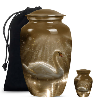 Personalized Bird Cremation Urn for Adults - 10-inch, 200 cu in - Yatskia