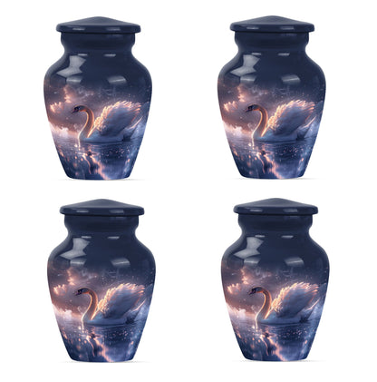 Personalized Swan Cremation Urn for Human Ashes - 10-inch, 200 cu in - Yatskia