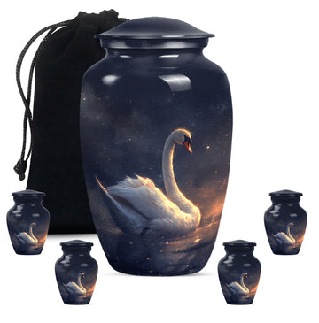 Large Urn With 4 Keepsake Urn