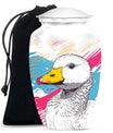 Pop Art Duck Splash - Swan Urns Funeral Large Cremation Urns
