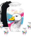 Pop Art Duck Splash - Swan Urns Funeral Large Cremation Urns