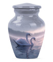 Dual Swan Cremation Urn For Human Ashes For Men and Women