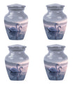 Dual Swan Cremation Urn For Human Ashes For Men and Women