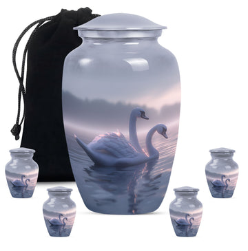 Large Urn With 4 Keepsake Urn