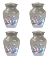 Duo Swan Keepsake Cremation Urn For Human Ashes - Mini Urns For Ashes