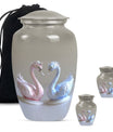Duo Swan Keepsake Cremation Urn For Human Ashes - Mini Urns For Ashes