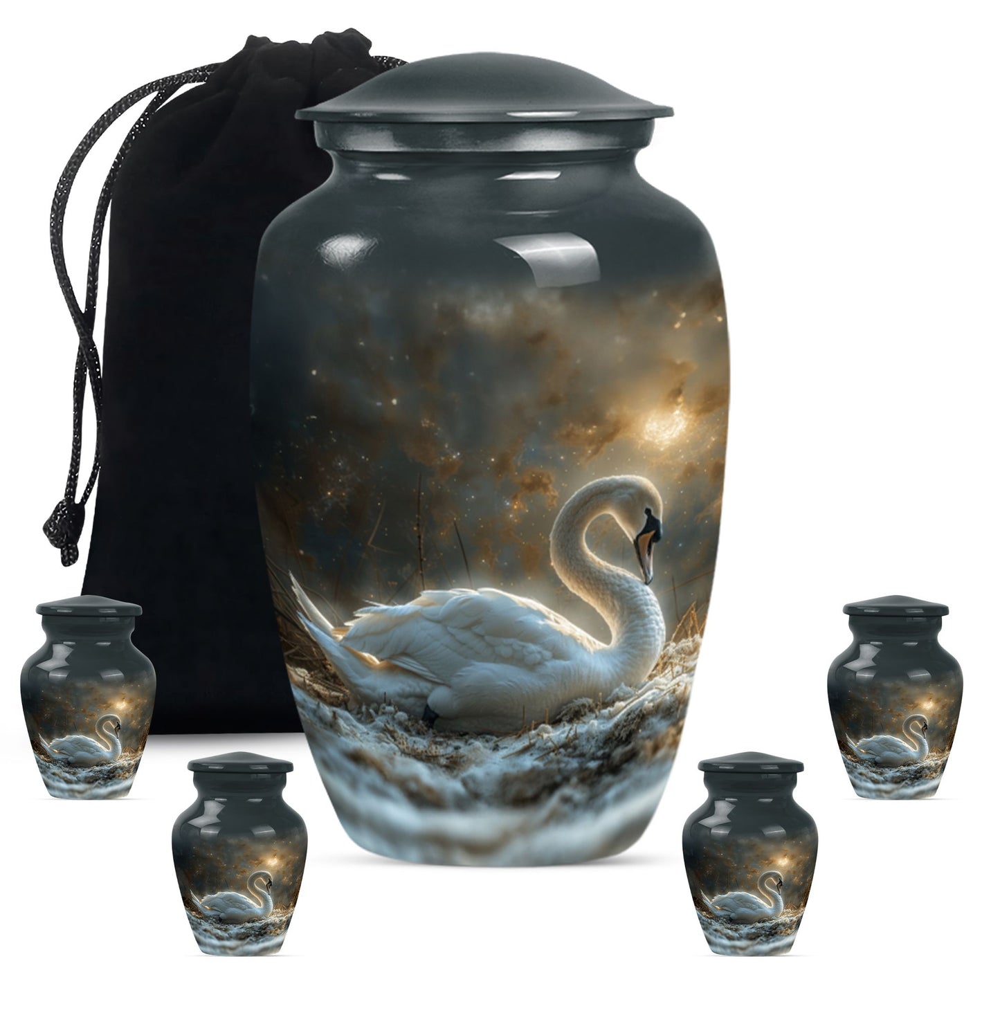 Personalized Bird Cremation Urn for Adults - 10-inch, 200 cu in - Yatskia