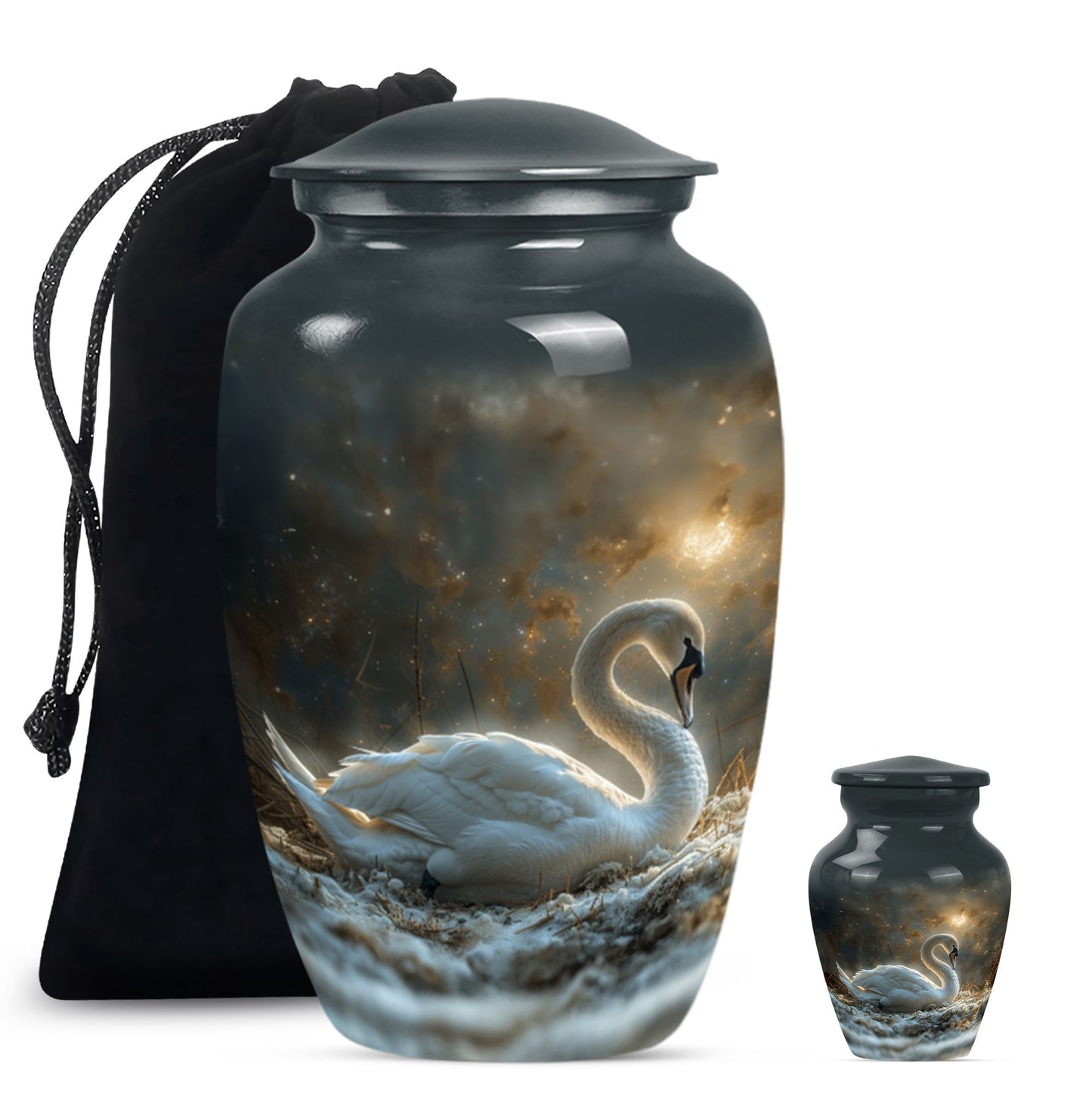 Personalized Bird Cremation Urn for Adults - 10-inch, 200 cu in - Yatskia