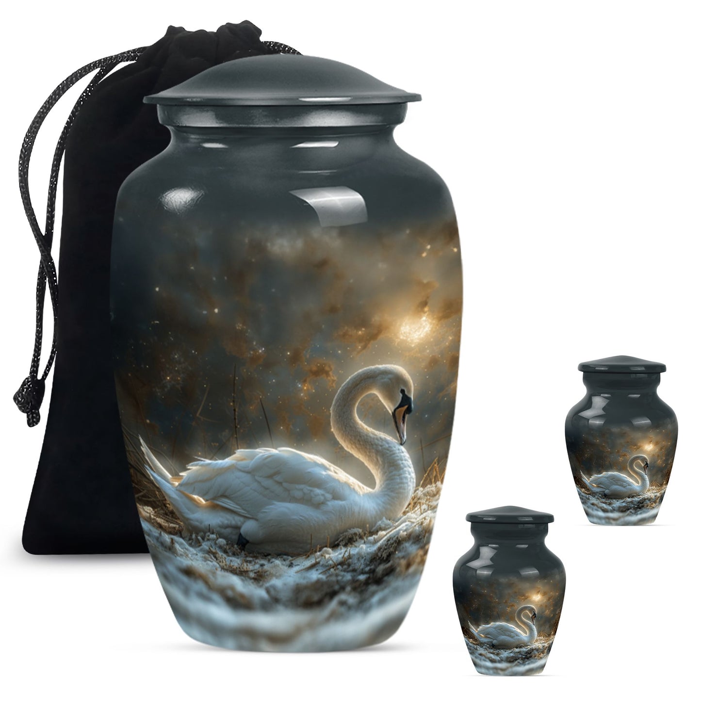 Personalized Bird Cremation Urn for Adults - 10-inch, 200 cu in - Yatskia