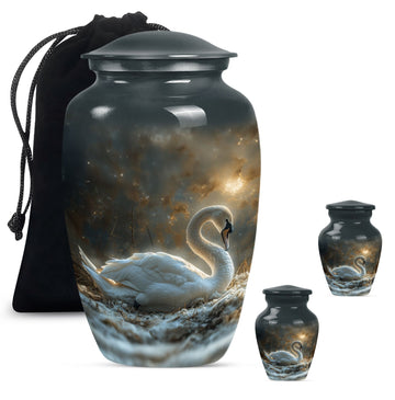 Large Urn With 2 Keepsake Urn