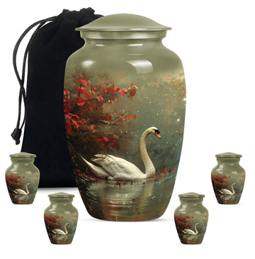 Large Urn With 4 Keepsake Urn