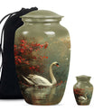 Graceful Swan Cremation Urns For Human Ashes - Urn for Dad and Mom