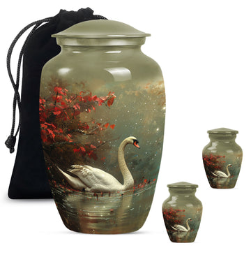 Large Urn With 2 Keepsake Urn