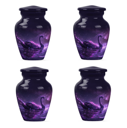 Purple Personalized Bird Cremation Urn for Human Ashes - 10-inch, 200 cu in - Yatskia