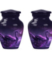 Purple Swan Cremation Urns For Human Ashes - Funeral Urns For Ashes
