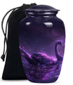 Purple Swan Cremation Urns For Human Ashes - Funeral Urns For Ashes