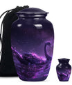 Purple Swan Cremation Urns For Human Ashes - Funeral Urns For Ashes
