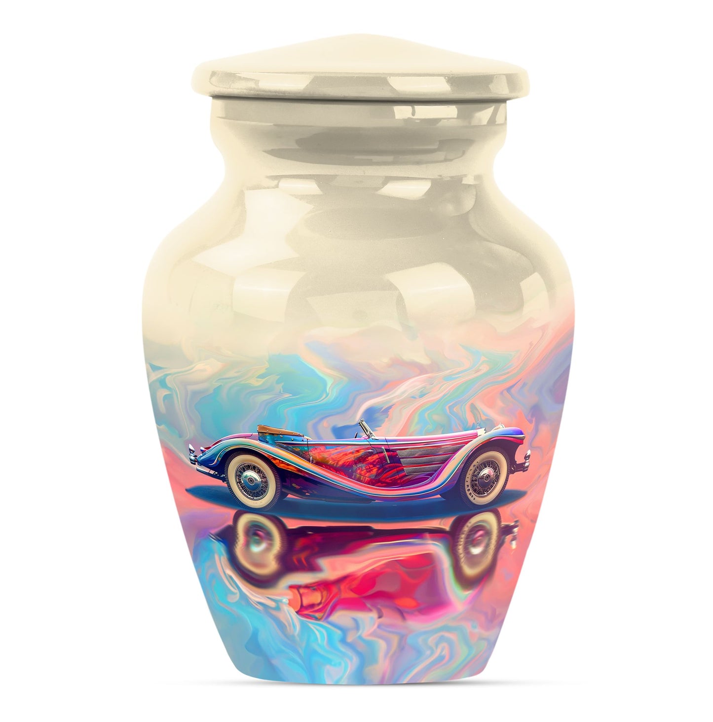 Personalized Car Cremation Urn for Human Ashes - 10-inch, 200 cu in - Yatskia